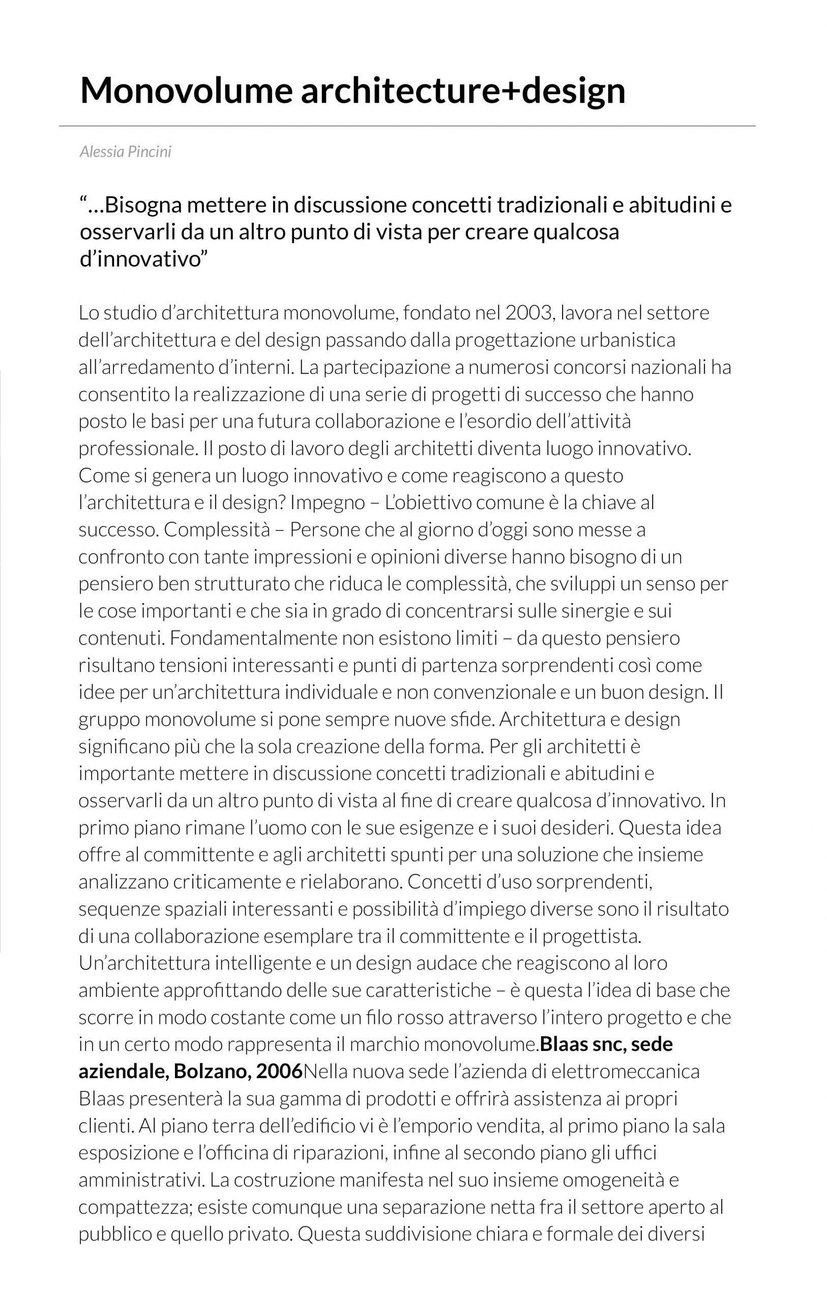 News, Press, pubblicazione, articolo online, editoriale, architettura online, articolo online, abbonamento digitale, riviste architettura contemporanea, pubblicazione di architettura; studio monovolume architecture + design; monovolume Bolzano; architettura Alto Adige; studio architettura bolzano; monovolume architetti