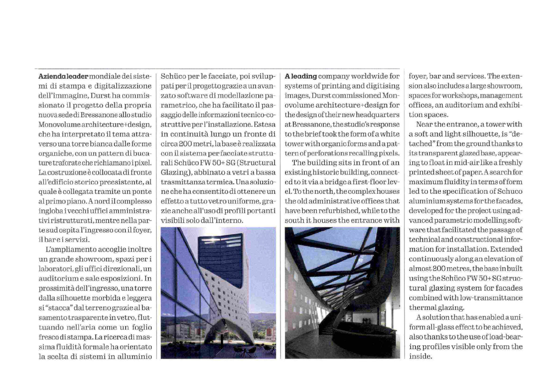 News, Press, magazine architettura, rivista architettura, abbonamenti riviste, pubblicazione, articolo architettura, pubblicazione di architettura; studio monovolume architecture + design; monovolume Bolzano; architettura Alto Adige; studio architettura bolzano; monovolume architetti