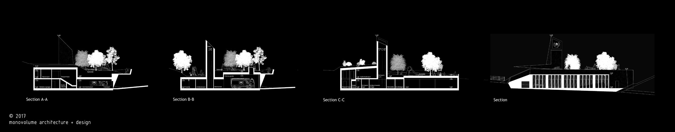 Caserma Pompieri; ; Laion; Pompieri Alto Adige; monovolume architecture + design; architettura Alto Adige; architettura moderna; monovolume architetti; concorso architettura