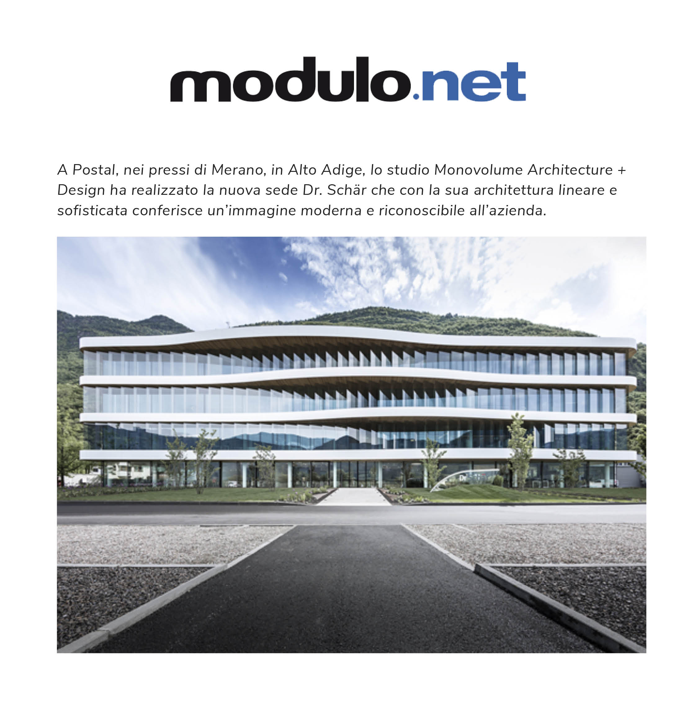 News, Press, publication, online article, editorial, online architecture, digital subscription, contemporary architecture magazines, architecture publication; studio monovolume architecture + design; monovolume Bolzano; architecture South Tyrol; studio architecture bolzano; monovolume architects