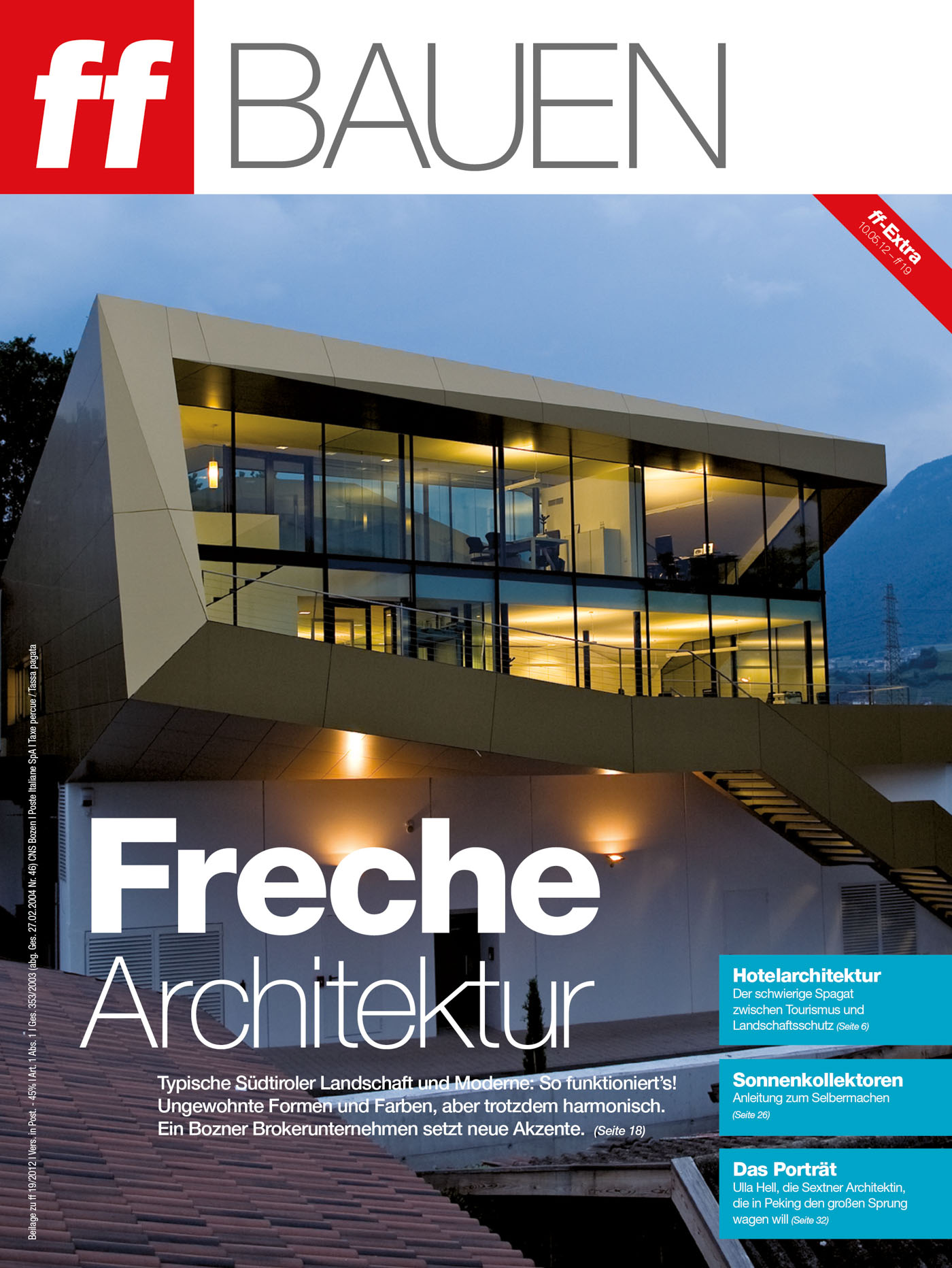 News, Press, architecture magazine, magazine subscriptions, publication, architecture article, architecture publication; studio monovolume architecture + design; monovolume Bolzano; architecture South Tyrol; studio architecture bolzano; monovolume architects