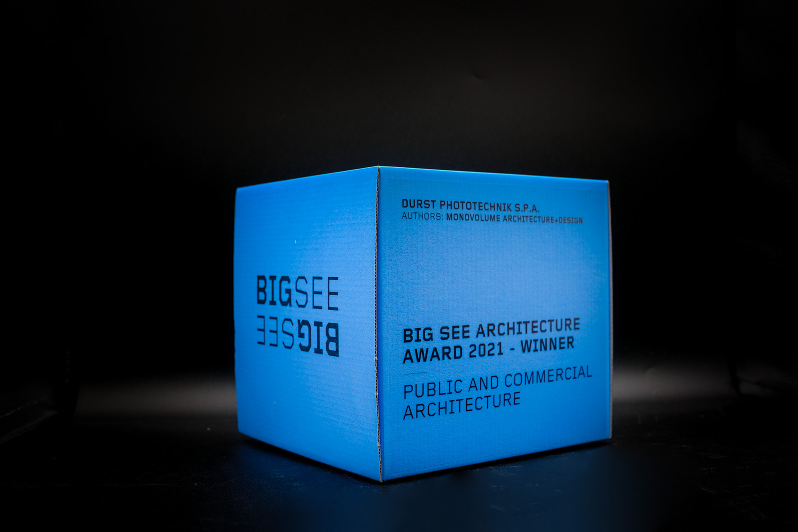 Premio architettura; BIG SEE ARCHITECTURE 2021; Durst Group; Public and commercial; winner; 2022; studio monovolume architecture + design; monovolume Bolzano; architettura Alto Adige; studio architettura Bolzano; monovolume architetti