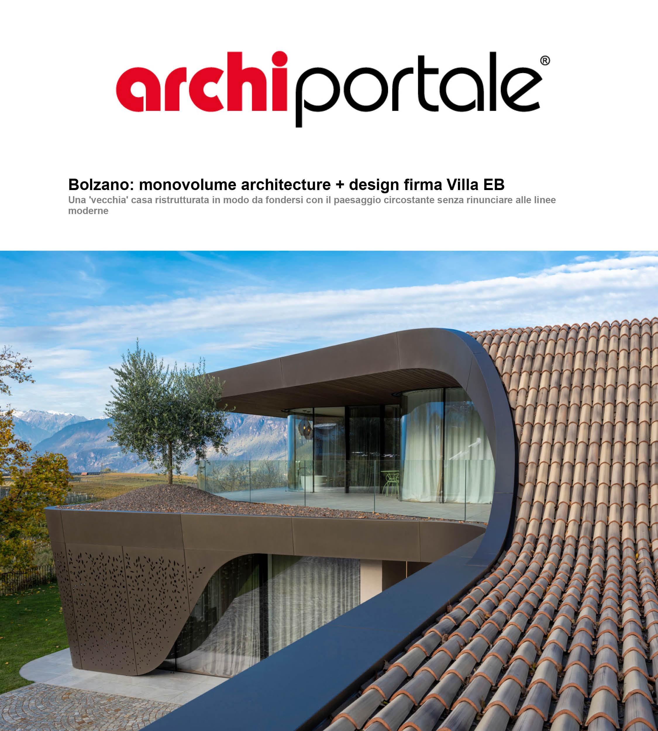 News, Press, publication, online article, editorial, online architecture, digital subscription, contemporary architecture magazines, architecture publication; studio monovolume architecture + design; monovolume Bolzano; architecture South Tyrol; studio architecture bolzano; monovolume architects