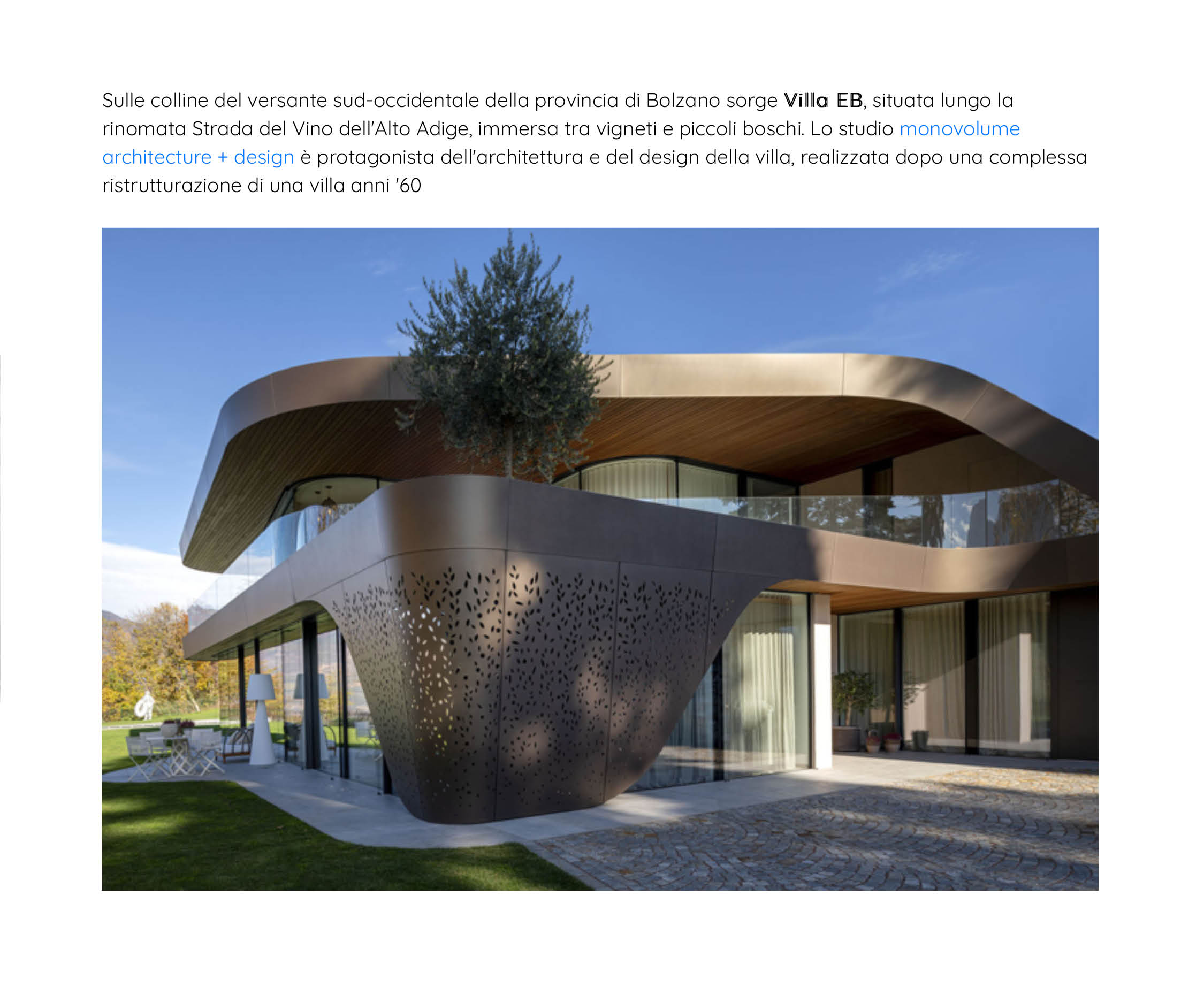 News, Press, pubblicazione, articolo online, editoriale, architettura online, articolo online, abbonamento digitale, riviste architettura contemporanea, pubblicazione di architettura; studio monovolume architecture + design; monovolume Bolzano; architettura Alto Adige; studio architettura bolzano; monovolume architetti