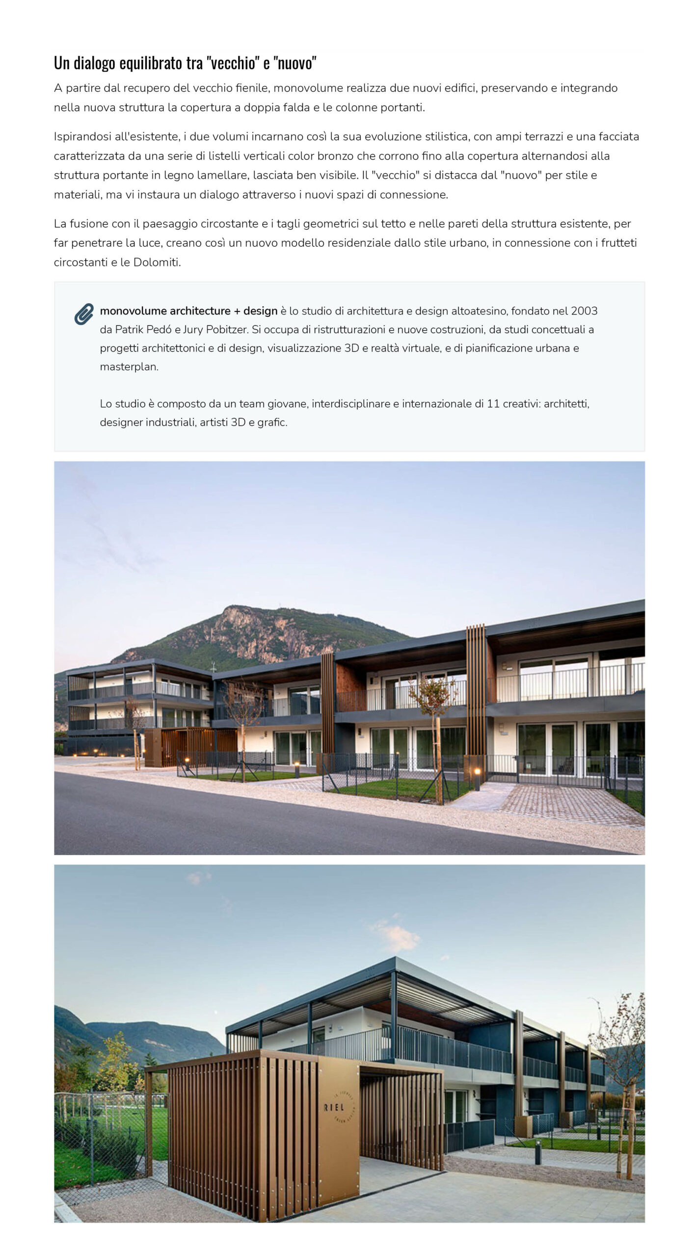 News, Press, pubblicazione, articolo online, editoriale, architettura online, articolo online, abbonamento digitale, riviste architettura contemporanea, pubblicazione di architettura; studio monovolume architecture + design; monovolume Bolzano; architettura Alto Adige; studio architettura bolzano; monovolume architetti