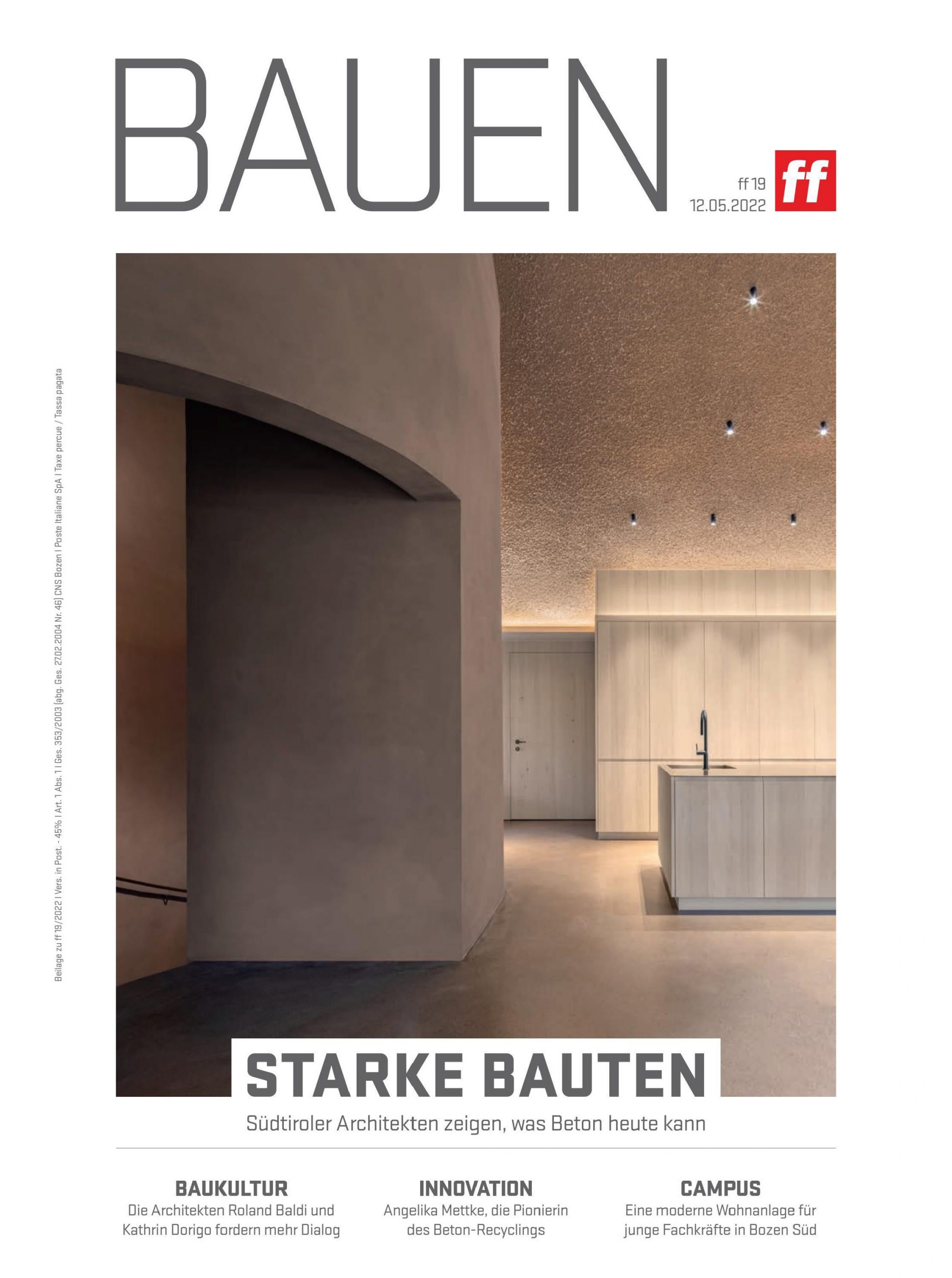 News, Presse, Architekturzeitschrift, Architekturmagazin, Zeitschriften Abonnements, Publikation, Architektur Artikel, Architektur Publikation; Architektur + Design monovolume studio; monovolume Bozen; Architektur Südtirol; Architekturstudio Bozen; monovolume architects