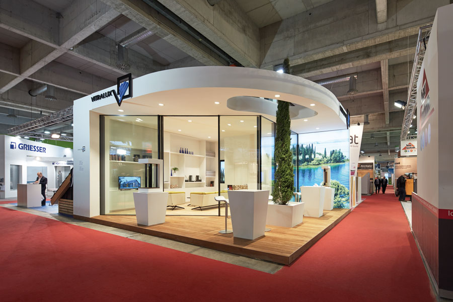 Vitralux exhibition stand; klimahaus; klimahaus fair bolzano 2016; monovolume architecture + design; architecture South Tyrol; modern architecture; monovolume architects, exhibition stand; interior design; Casa Clima