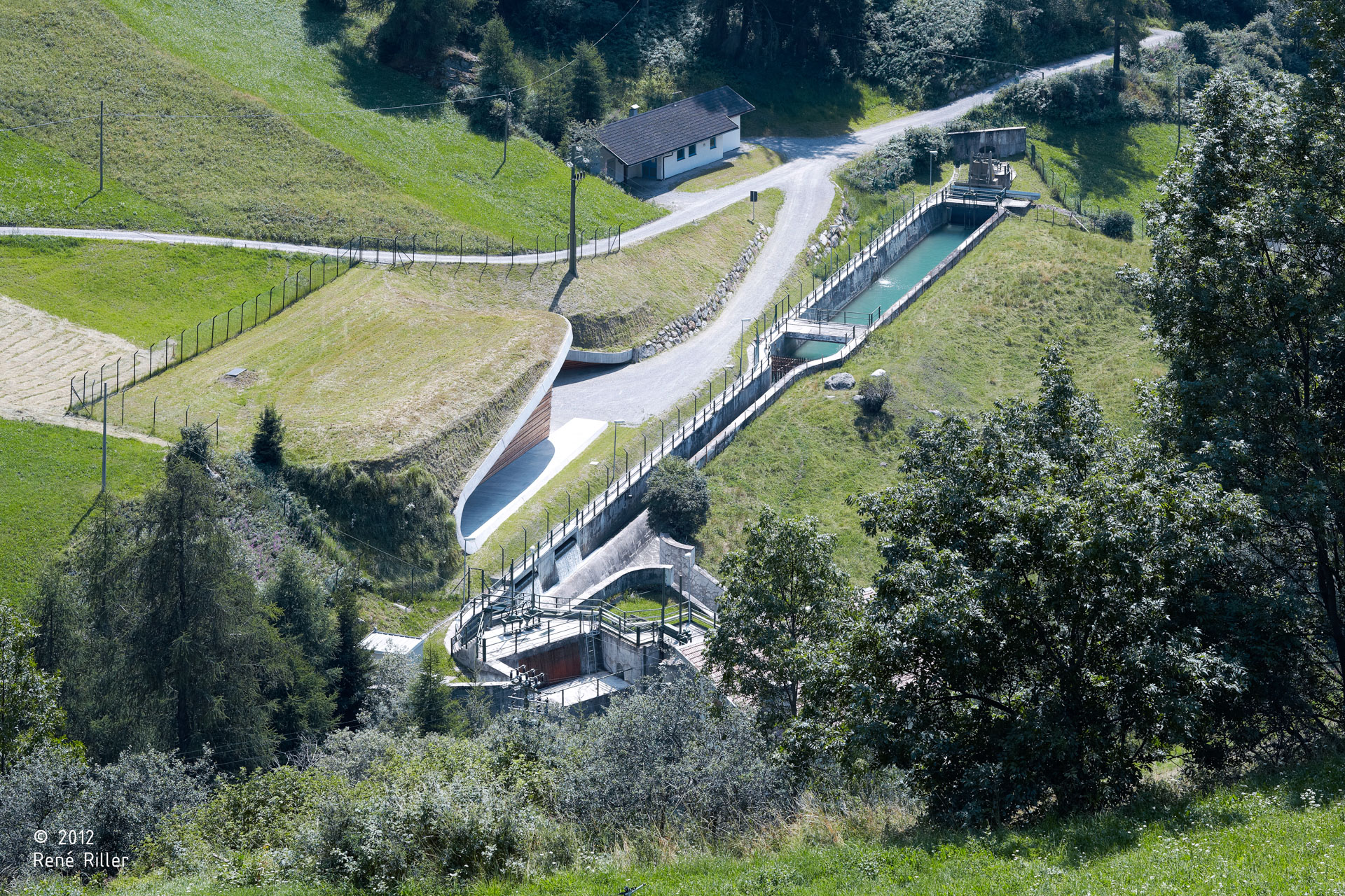 Hydroelectric power station Punibach; Malles; Architecture & Landscape; Nature; Alpine landscape; Larch wood; Puni energy limited company; monovolume Bolzano; architecture South Tyrol; architecture studio Bolzano; monovolume architects