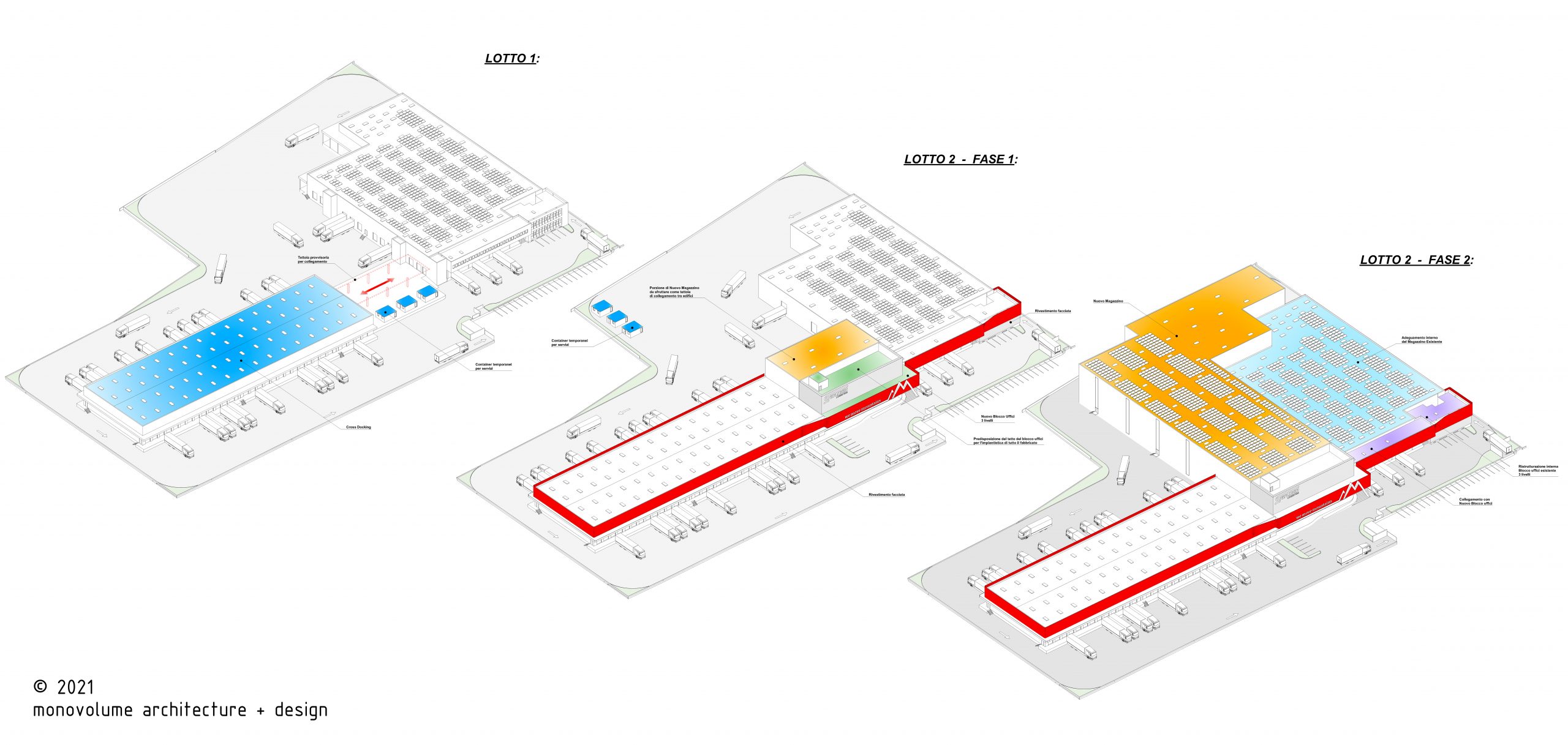 Gruber Logistics; Verona; Headquarters; Offices; Transport; international transport; Terrace; Warehouse; monovolume Bolzano; architecture South Tyrol; architecture studio Bolzano; monovolume architects