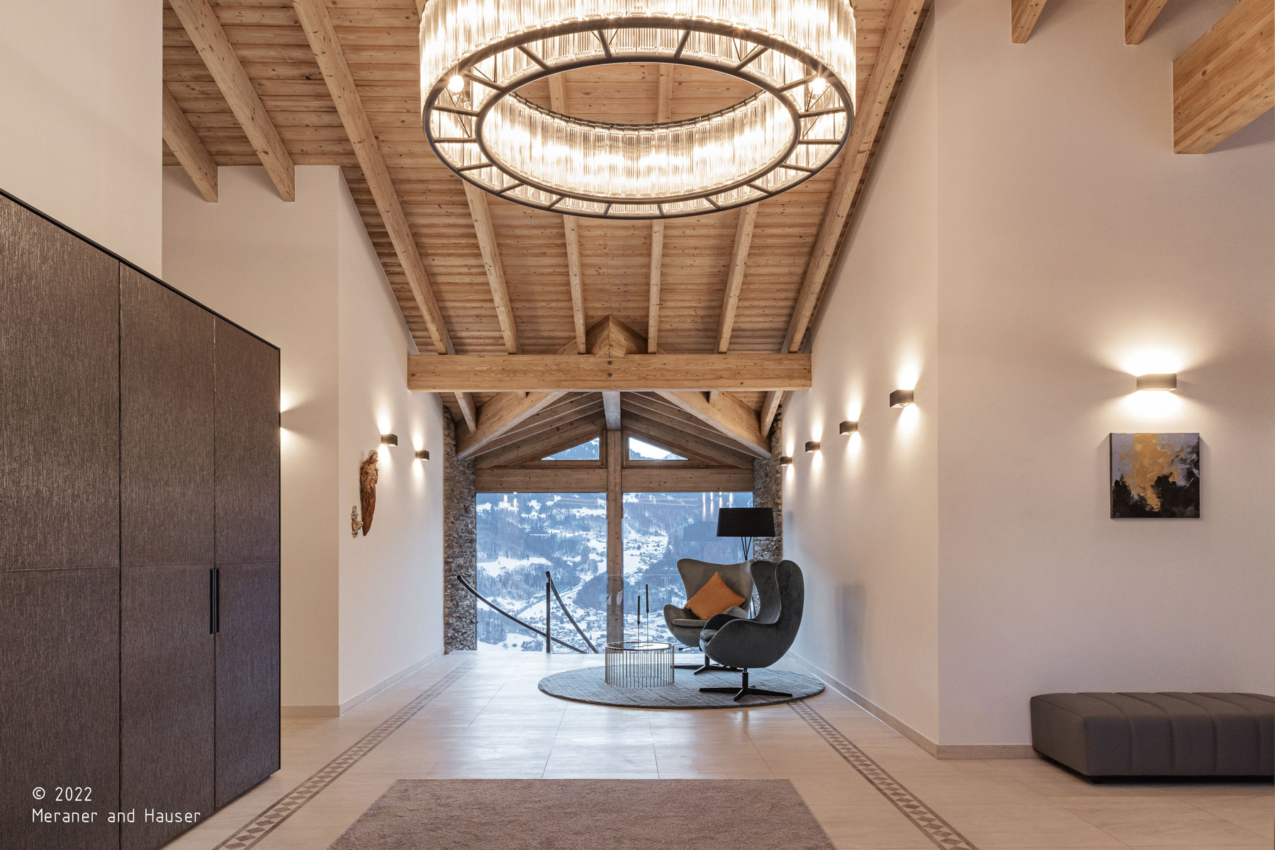 Chalet D; Austria; alpine chalet; relaxation; blue design; spa design; indoor swimming pool; modern architecture; studio monovolume architecture + design; monovolume Bolzano; architecture South Tyrol; architecture studio Bolzano; monovolume architects