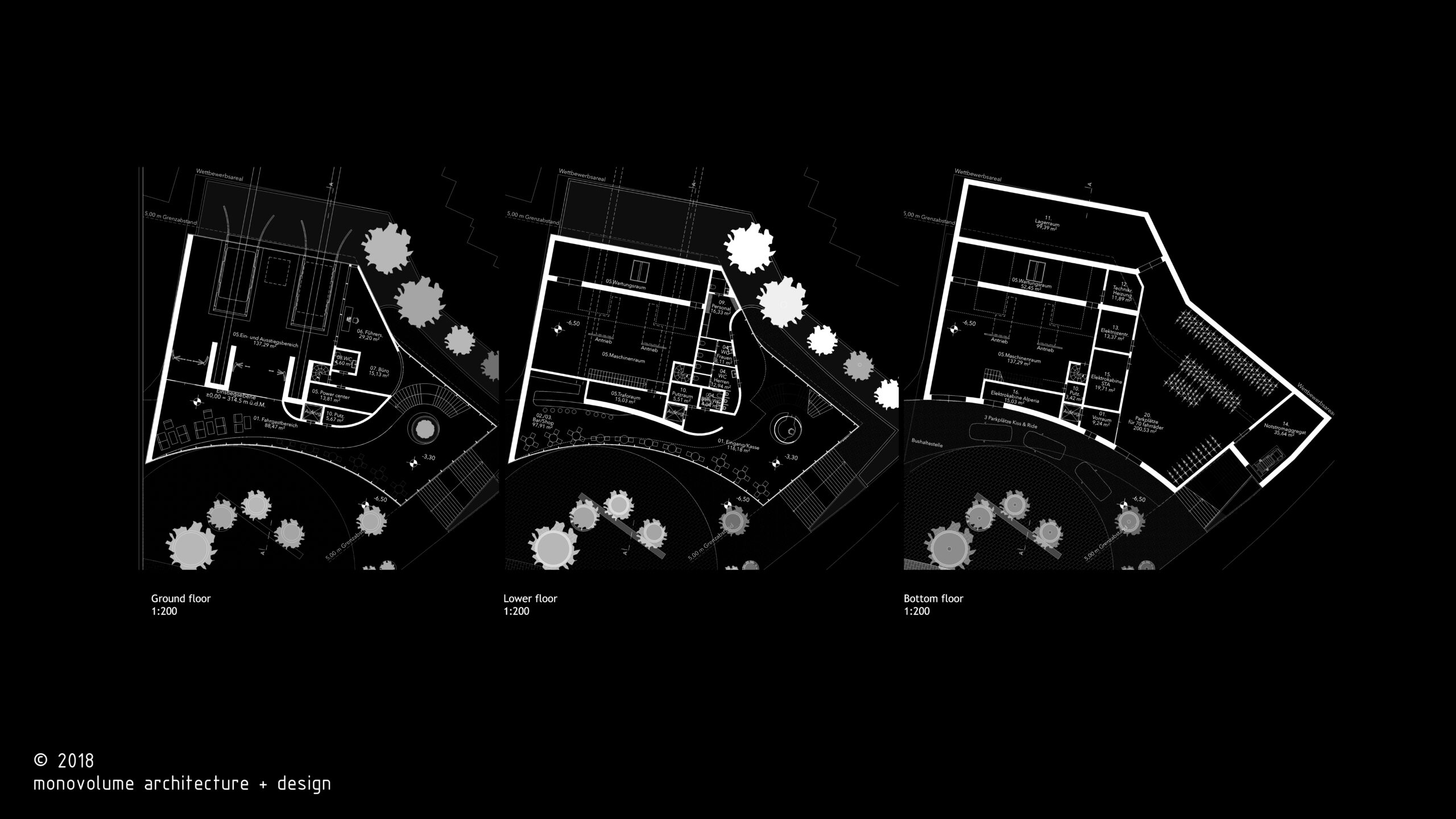 Funicolare San Genesio; Bolzano; Architettura e trasporto; STA – Strutture Trasporto Alto Adige SpA; Montagna; Natura; Paesaggio; monovolume architecture + design; architettura Alto Adige; architettura moderna; monovolume architetti; concorso architettura