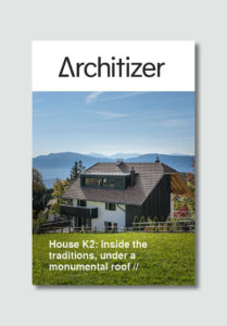 Press, pubblicazione, articolo online, architettura online, cover, copertina, pubblicazione di architettura; studio monovolume architecture + design; monovolume Bolzano; architettura Alto Adige; studio architettura bolzano; monovolume architetti