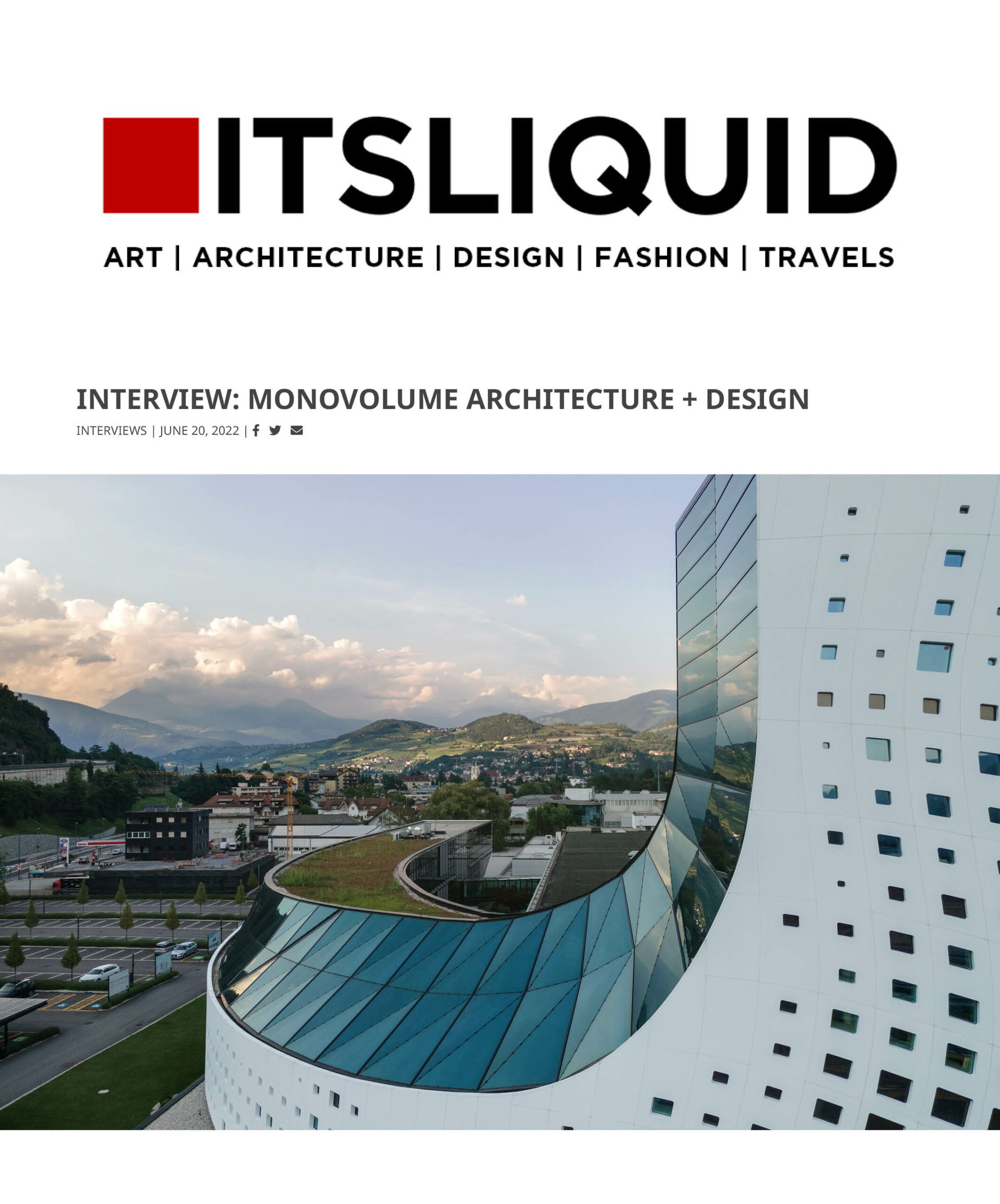 News, Press, pubblicazione, articolo online, editoriale, architettura online, articolo online, abbonamento digitale, riviste architettura contemporanea, pubblicazione di architettura; studio monovolume architecture + design; monovolume Bolzano; architettura Alto Adige; studio architettura bolzano; monovolume architetti