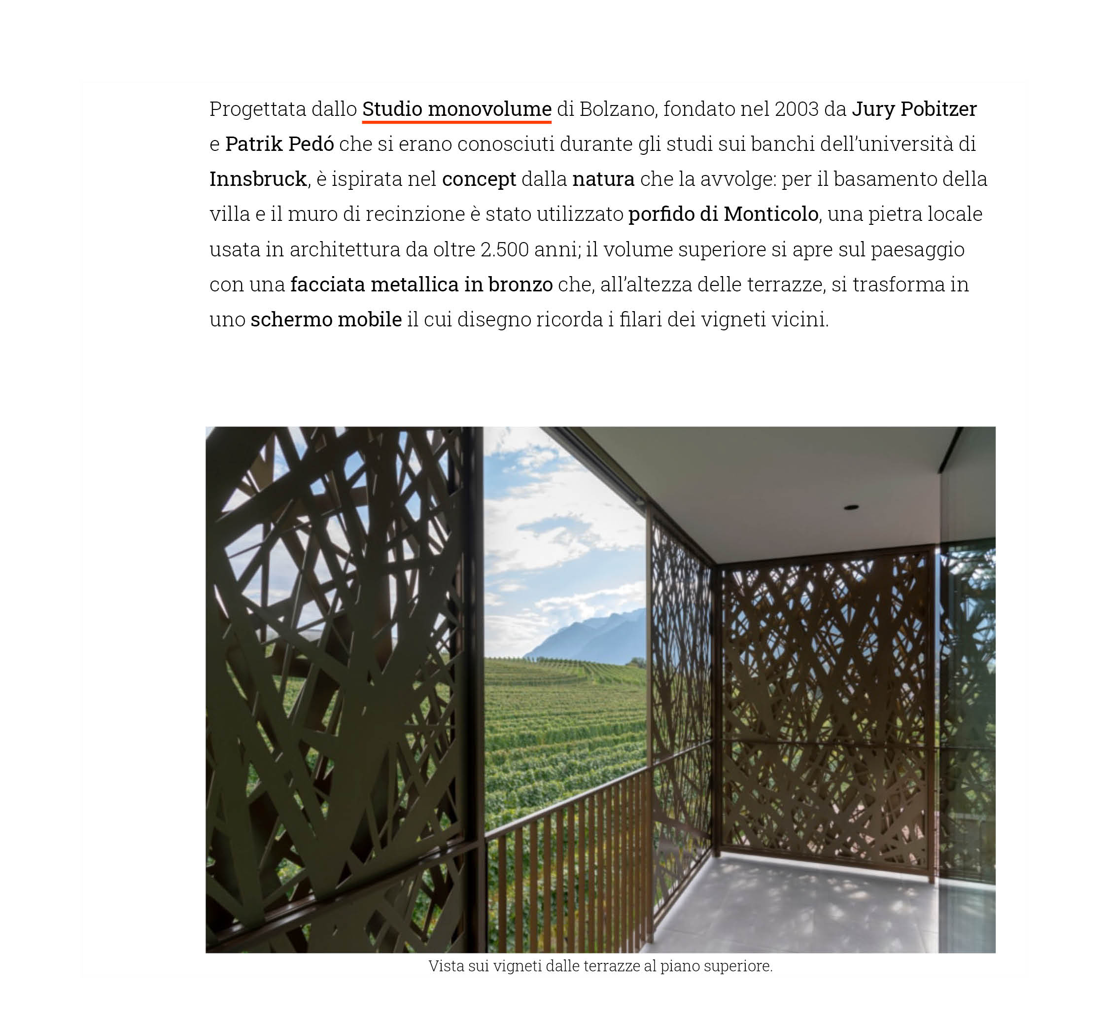 News, Press, pubblicazione, articolo online, editoriale, architettura online, articolo online, abbonamento digitale, riviste architettura contemporanea, pubblicazione di architettura; studio monovolume architecture + design; monovolume Bolzano; architettura Alto Adige; studio architettura bolzano; monovolume architetti