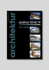 Presse, Architekturzeitschrift, Architekturmagazin, Zeitschriften Abonnements, Publikation, Cover, Architektur Publikation; studio monovolume architecture + design; monovolume Bozen; Architektur Südtirol; studio architecture bozen; monovolume architects