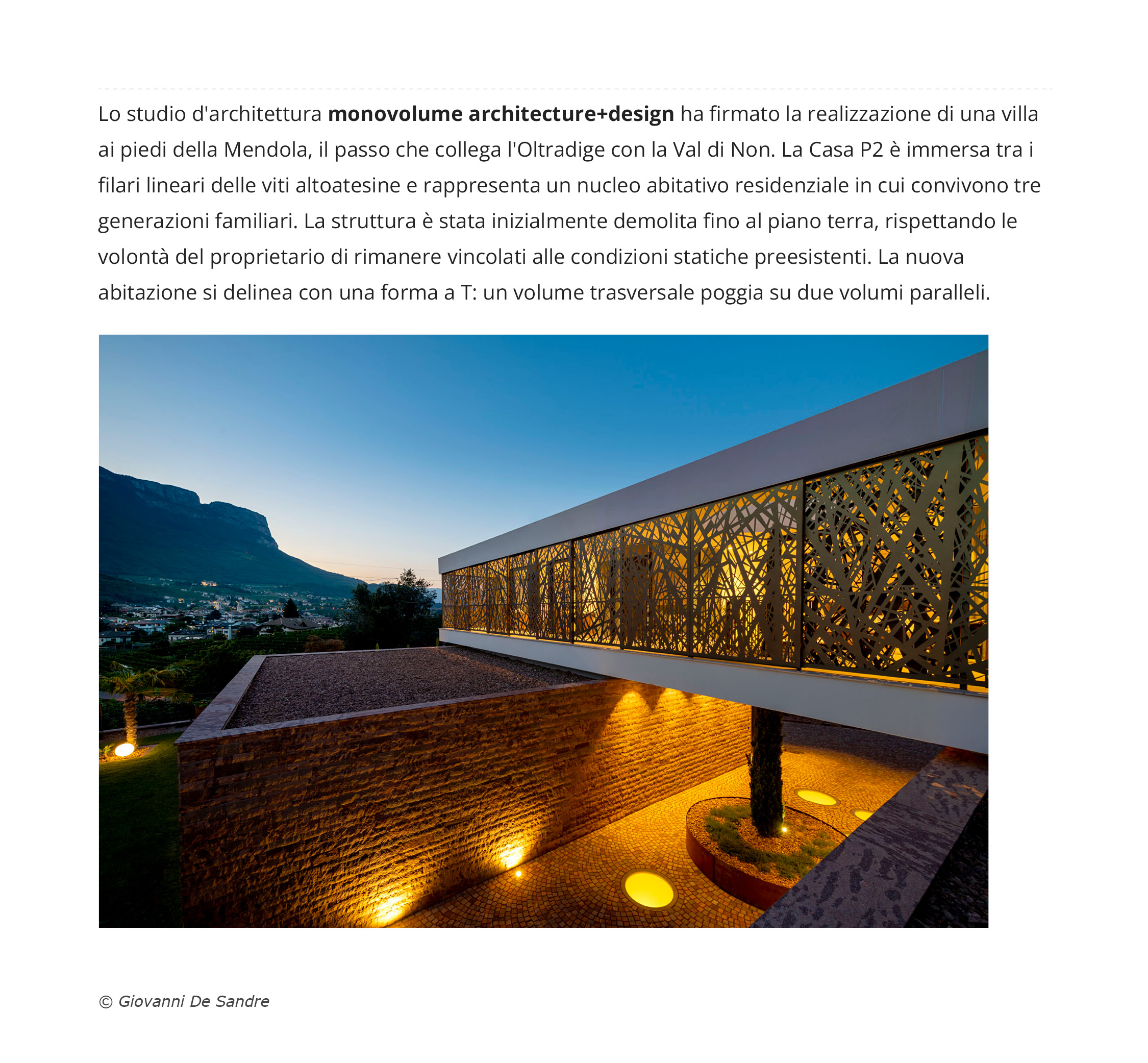 News, Press, pubblicazione, articolo online, editoriale, architettura online, articolo online, abbonamento digitale, riviste architettura contemporanea, pubblicazione di architettura; studio monovolume architecture + design; monovolume Bolzano; architettura Alto Adige; studio architettura bolzano; monovolume architetti